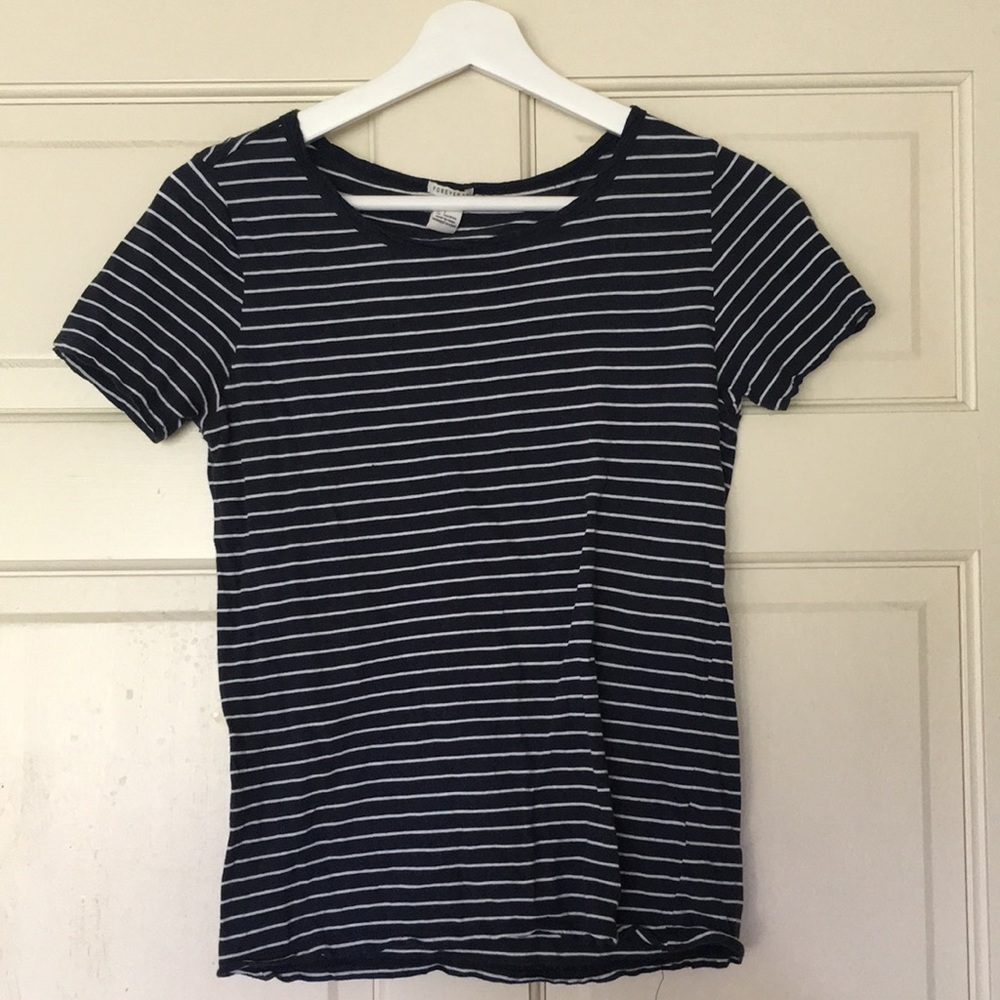 Black/White Striped Top Forever 21